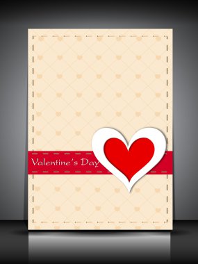 Happy Valentines Day greeting card, gift card or background. EPS