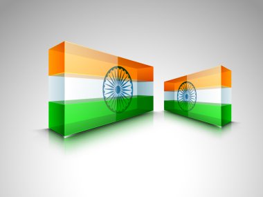 Hint ulusal bayrak tanıtımı. EPS 10.