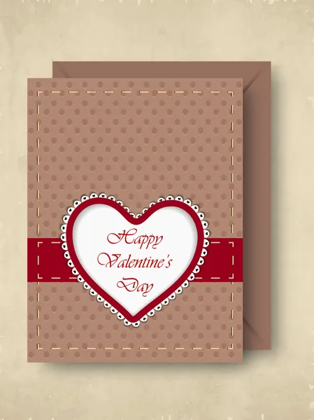 Happy Valentines Day greeting card, gift card or background. EPS — Stockvector