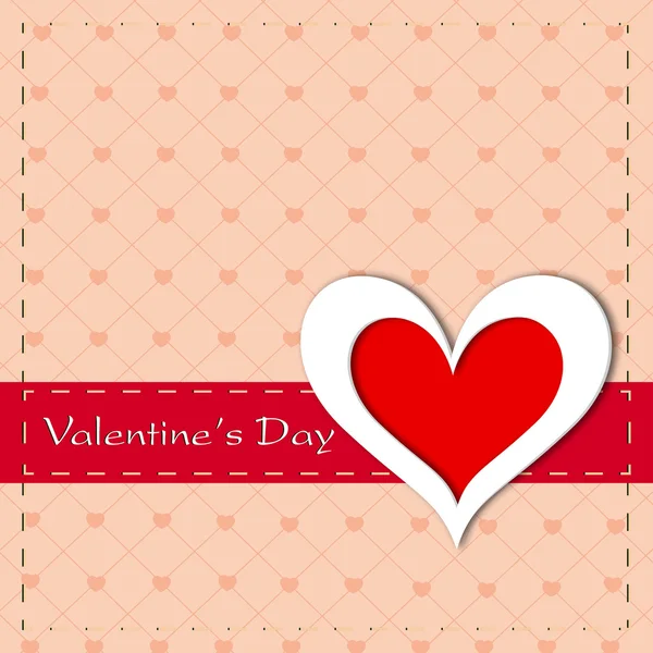 Happy Valentines Day greeting card, gift card or background. EPS — Stockvector