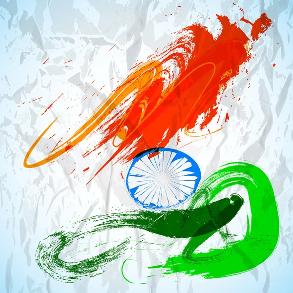 인도 국기 색 창작 배경입니다. eps 10. — 스톡 벡터