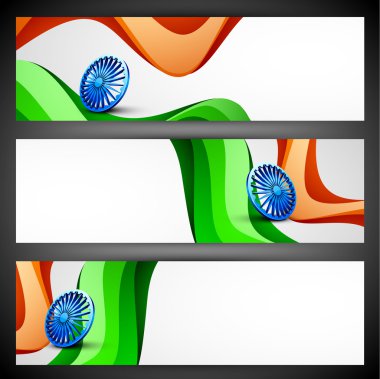 Hindistan ulus bayrak Tasarım Web sitesi üstbilgi veya afiş se içinde sallayarak