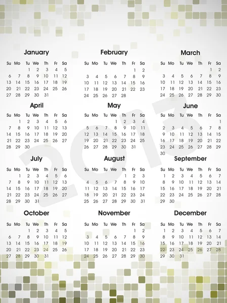 2013 año calendario. EPS 10 . — Archivo Imágenes Vectoriales