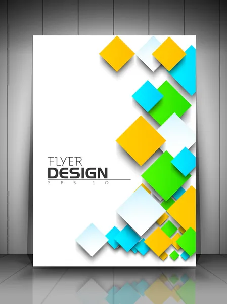 Professional business flyer template or corporate banner design — Stock Vector