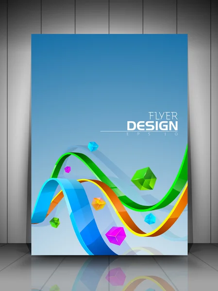 Modello professionale di business flyer o design di banner aziendali — Vettoriale Stock