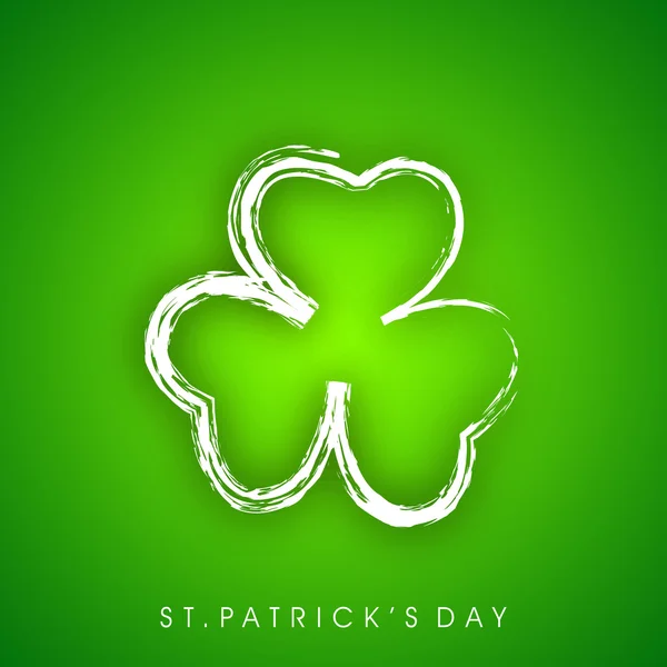 Ирландский четырехлистный счастливый клевер фон для Happy St. Patrick 's — стоковый вектор