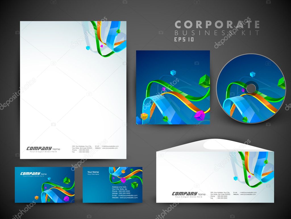 Professional corporate identity kit or business kit for your bus