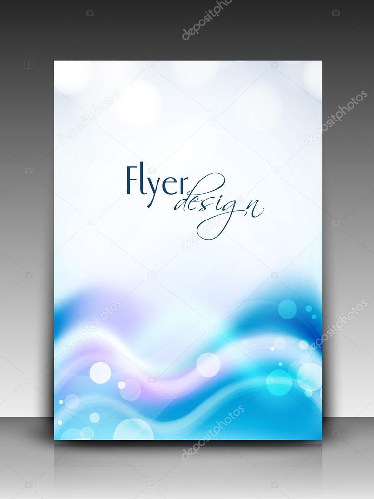 Professional business flyer template or corporate banner with wa