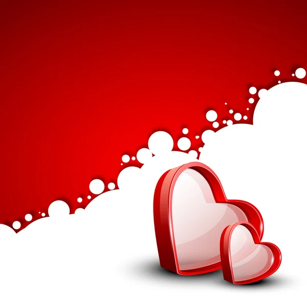 Feliz día de San Valentín fondo, tarjeta de felicitación o tarjeta de regalo, amor — Vector de stock