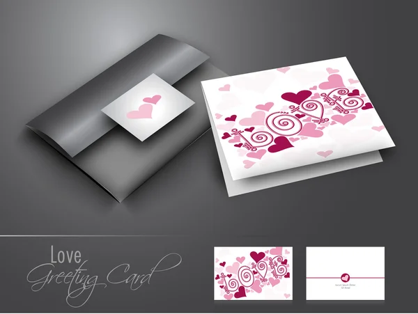 Valentines Day background, greeting card or gift card — Wektor stockowy