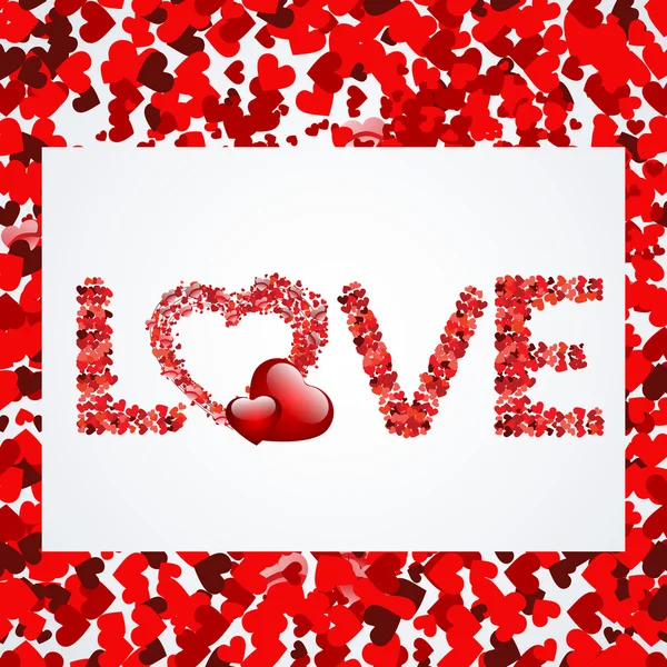 Happy Valentine's Day background, carte de voeux ou carte cadeau esprit — Image vectorielle