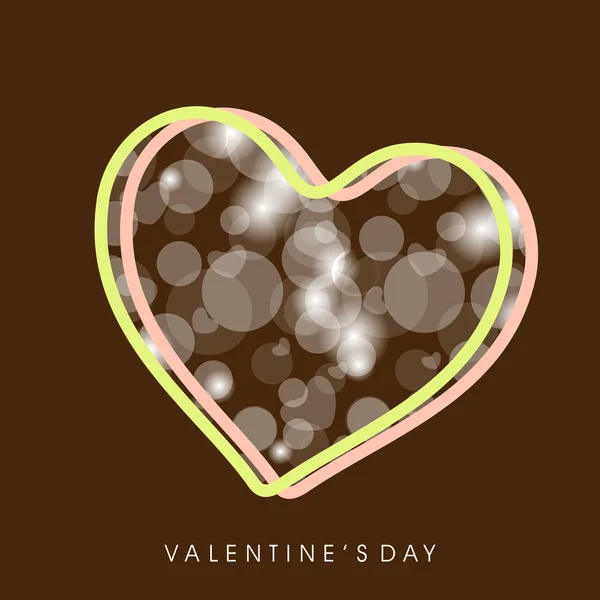 Happy Valentine's Day background, carte de voeux ou carte cadeau esprit — Image vectorielle