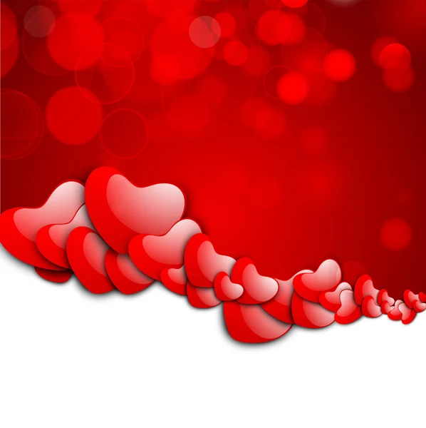 Valentines Day background, greeting card or gift card. — Wektor stockowy