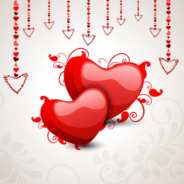 Valentines Day background, greeting card or gift card. — Wektor stockowy