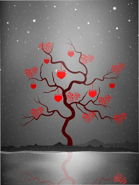 Valentines Day background, greeting card or gift card. — Stock Vector