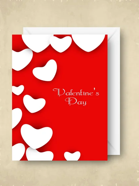Valentines Day background, greeting card or gift card. — Stock Vector