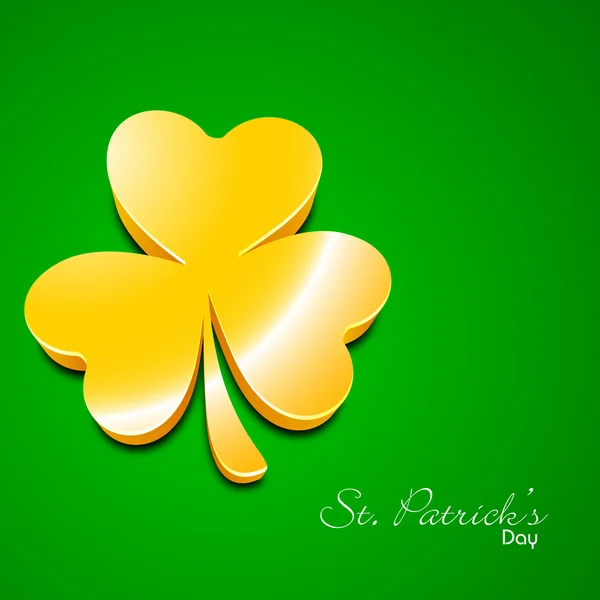 To Golden Shamrock αφήσει υπόβαθρο για την ημέρα ευτυχείς St. Patrick's. EP — Διανυσματικό Αρχείο