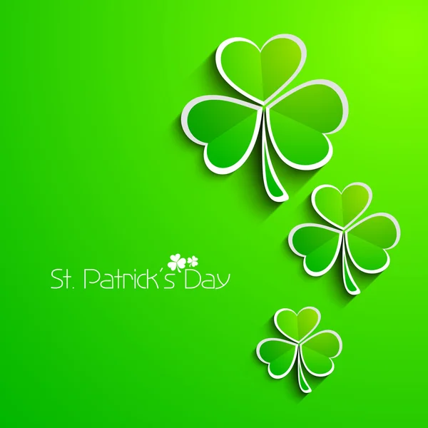 Irlandzki shamrock pozostawia tło dla Happy St Patrick's Day. EP — Wektor stockowy