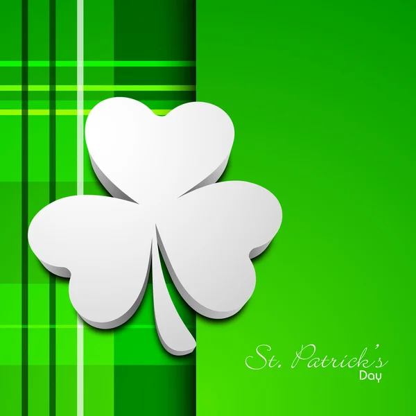 爱尔兰三叶草叶背景快乐圣 Patrick 的一天。Ep — 图库矢量图片