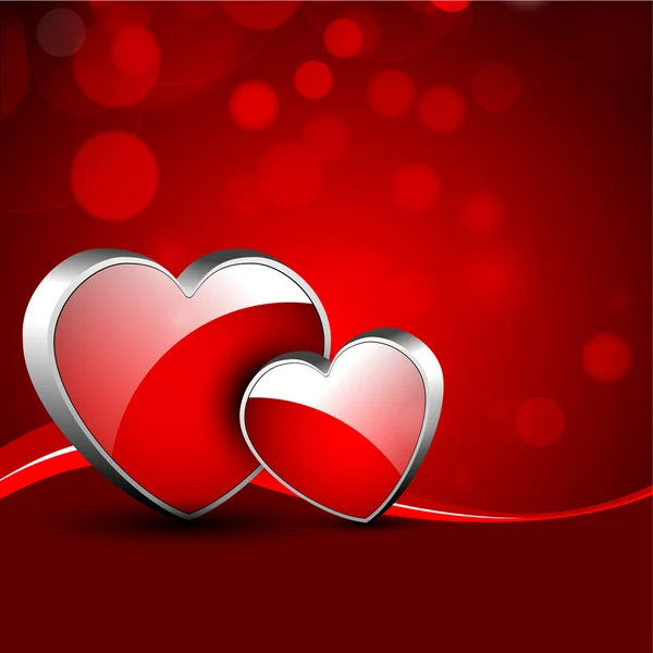 Beau fond de Saint-Valentin, cadeau ou carte de voeux avec — Image vectorielle