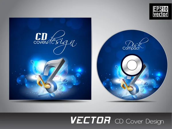 Design de capa de CD para o seu negócio. EPS 10 . — Vetor de Stock