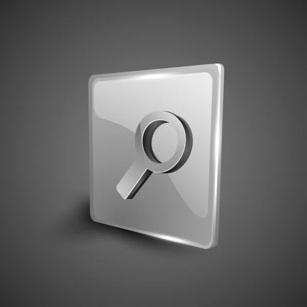 Glossy 3D web 2.0 search symbol set. EPS 10 . — стоковый вектор