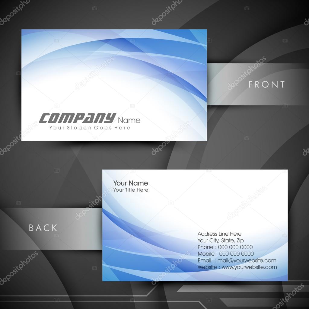 Abstract professional and designer business card template or visiting card set. EPS 10.