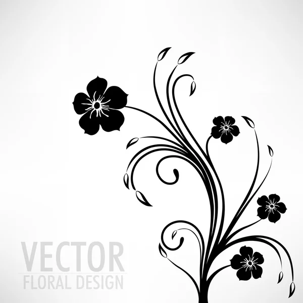 Patrón floral sin costura abstracto. — Archivo Imágenes Vectoriales