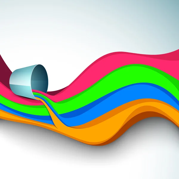 Illustration vectorielle du festival indien coloré Holi aux couleurs — Image vectorielle