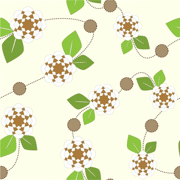 Abstract seamless floral pattern. — Stock Vector