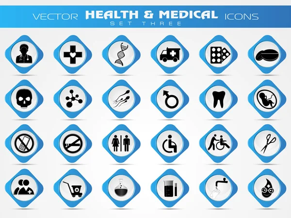 Ensemble d'icônes médicales. SPE 10 . — Image vectorielle