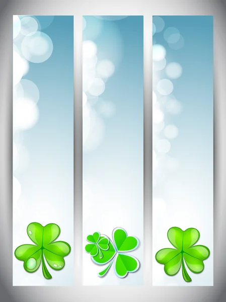 Bandeiras do site definido para o dia de St. Patricks —  Vetores de Stock