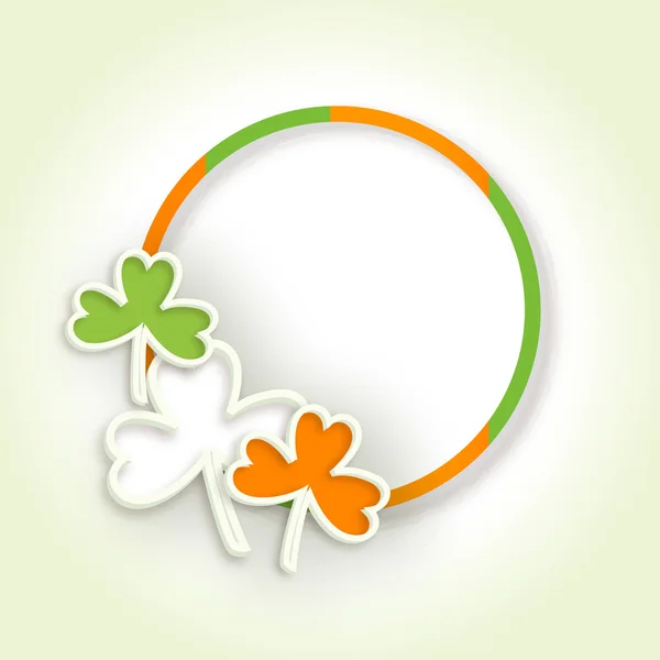 Irish shamrock leaves background for Happy St. Patrick's Day. EP — Stock Vector