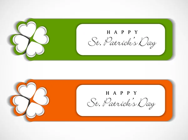 Sticker, tag or label for Happy St. Patrick's Day. — Stock Vector