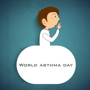 World Asthma Day background. clipart