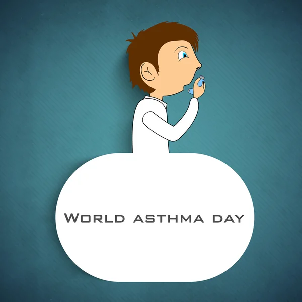 Svět astma den pozadí. — Stockový vektor