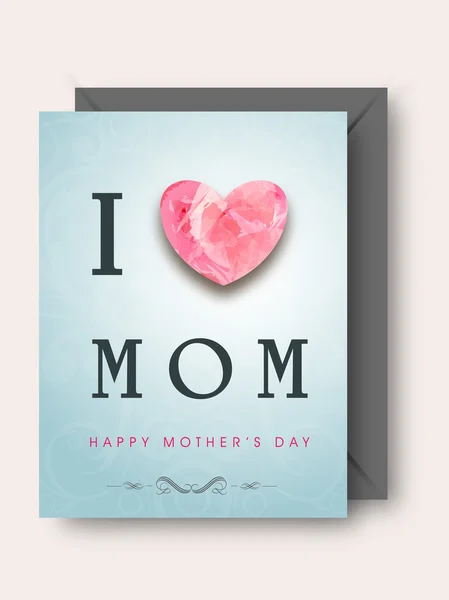 Saludo o tarjeta de regalo para la celebración del Día de las Madres . — Vector de stock