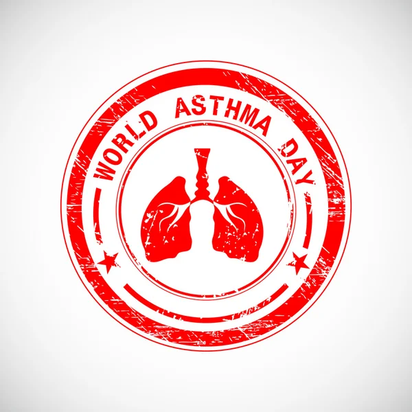 Fondo del Día Mundial del Asma . — Vector de stock