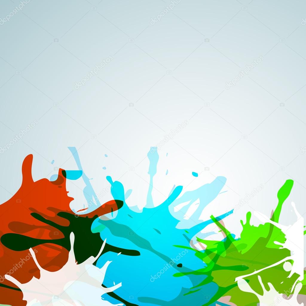 Indian colorful festival Holi celebration background with color