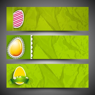 Web sitesi başlık veya afiş küçük civciv, sevimli tavşan ve p