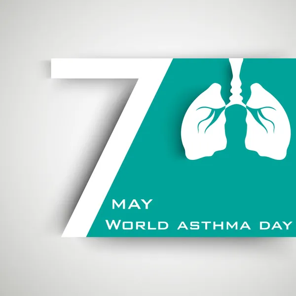 World Asthma Day background. — Stock Illustration World Asthma Day background. Royalty Free Stock Illustrations