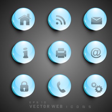 3D web 2.0 posta simgeleri ayarlayın. Web siteleri için web harmoni-ebilmek var olmak kullanılmış