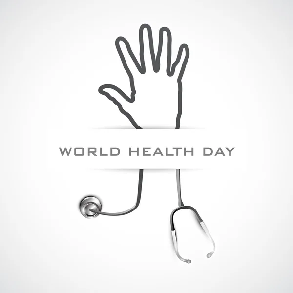 Día Mundial de la Salud . — Vector de stock