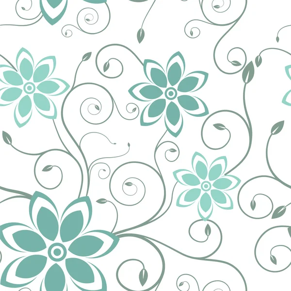 Modèle floral abstrait sans couture. — Image vectorielle