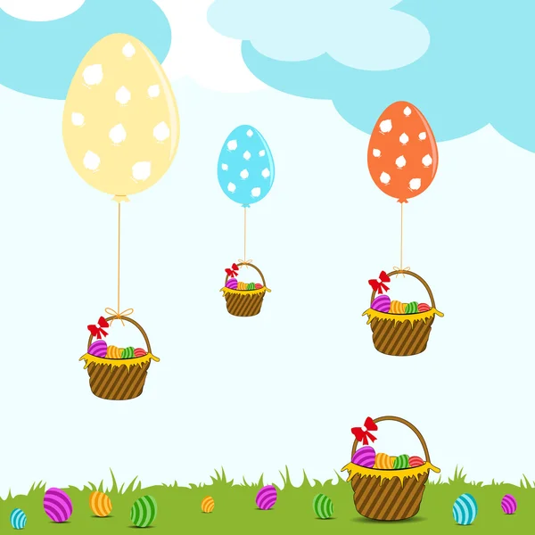 Joyeux fond de Pâques. — Image vectorielle