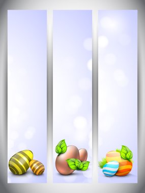 güzel boyalı yumurta ve bunny için hap ile oluşturulmuş Web sitesi banner