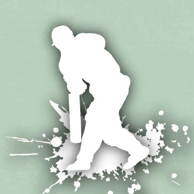 hareket, spor kavram oynarken kriket topa vuran oyuncu.