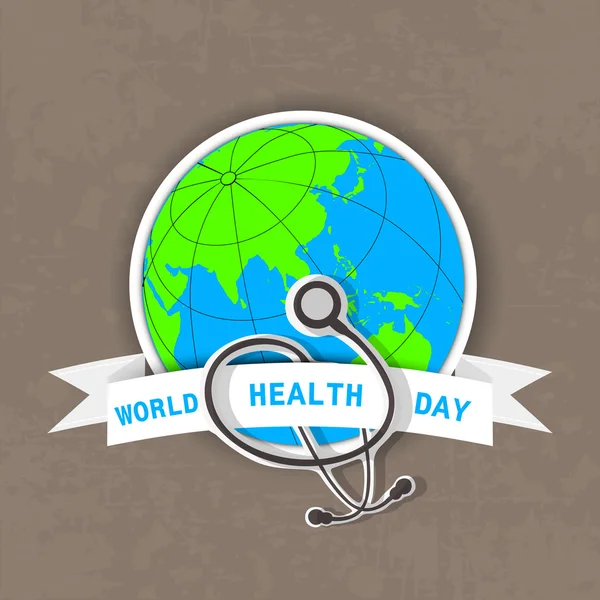Hintergrund zum Weltgesundheitstag. — Stockvektor