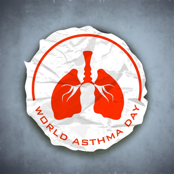 World Asthma Day background. — Stock Vector