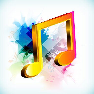soyut Müzik Notası, müzik konsepti.